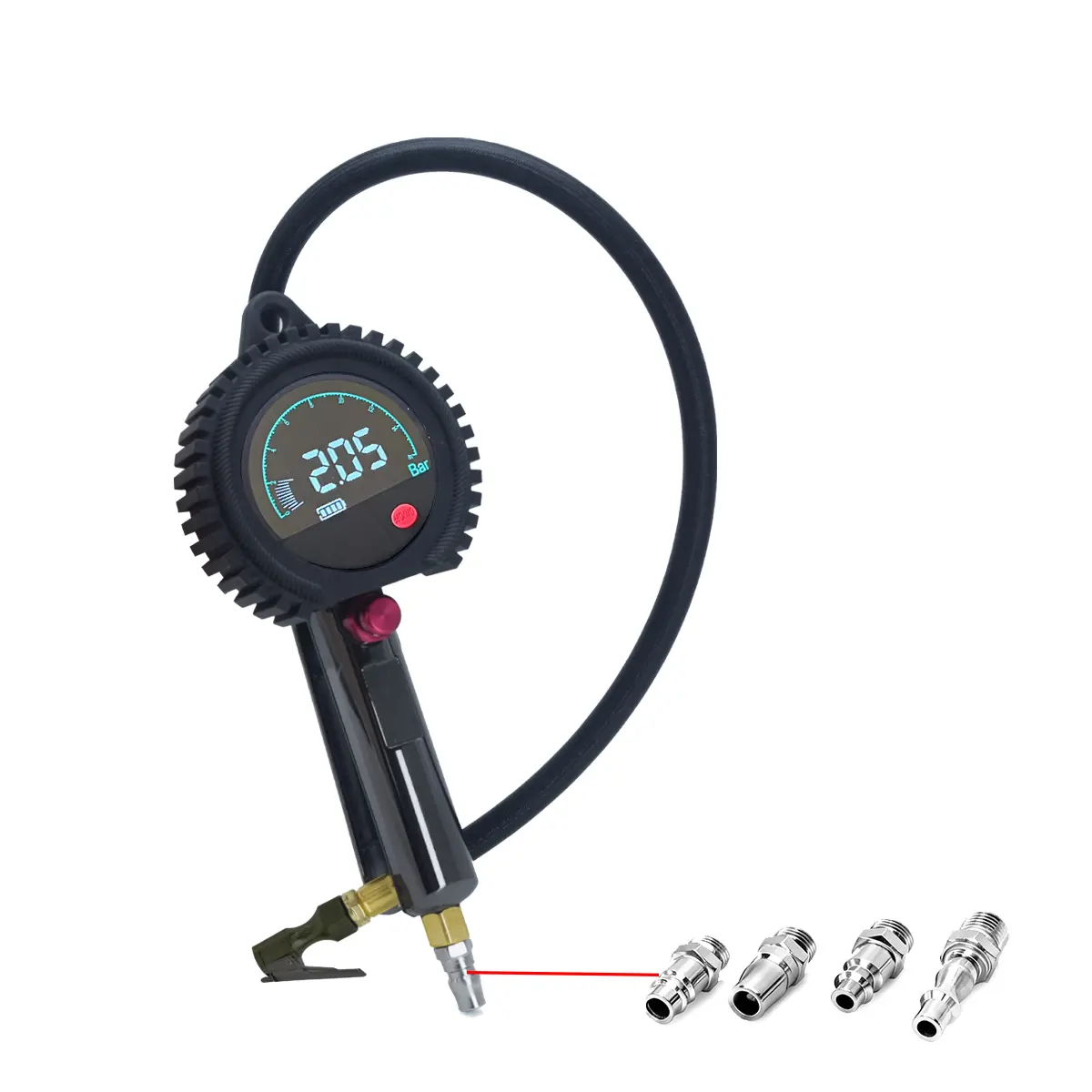 SEAPENG TB-801 Rechargeable Digital Tire Inflator Gauge, 5-230 PSI