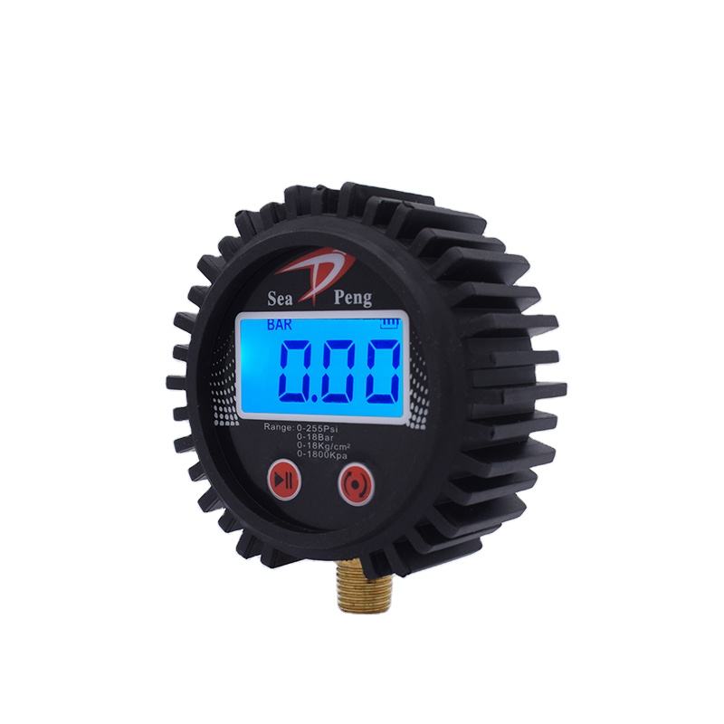 SEAPENG DP-T03 Handheld Metal Tire Inflator Gauge