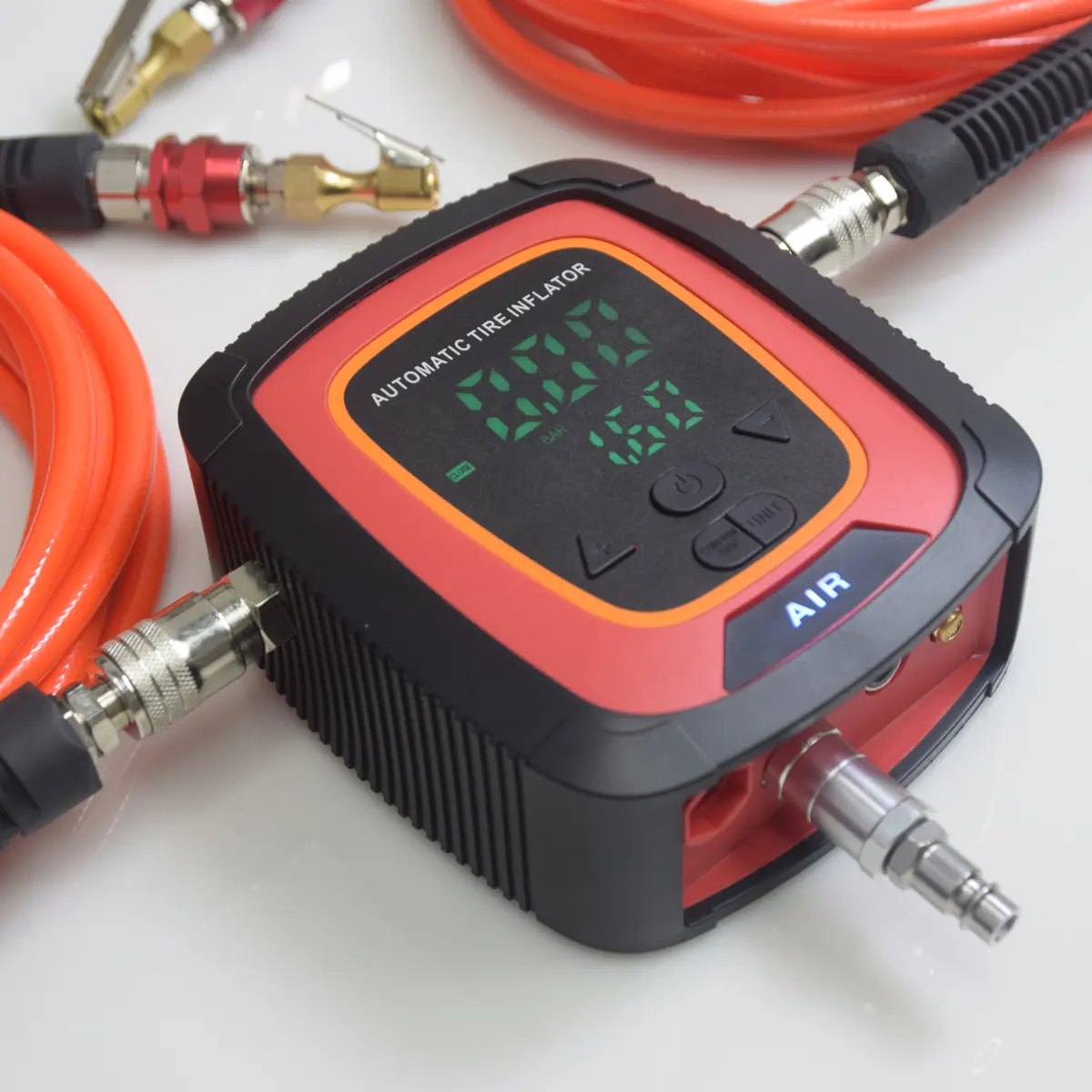 SEAPENG DP-Q09 Wall-Mounted Digital Tire Inflator, 5-220 PSI