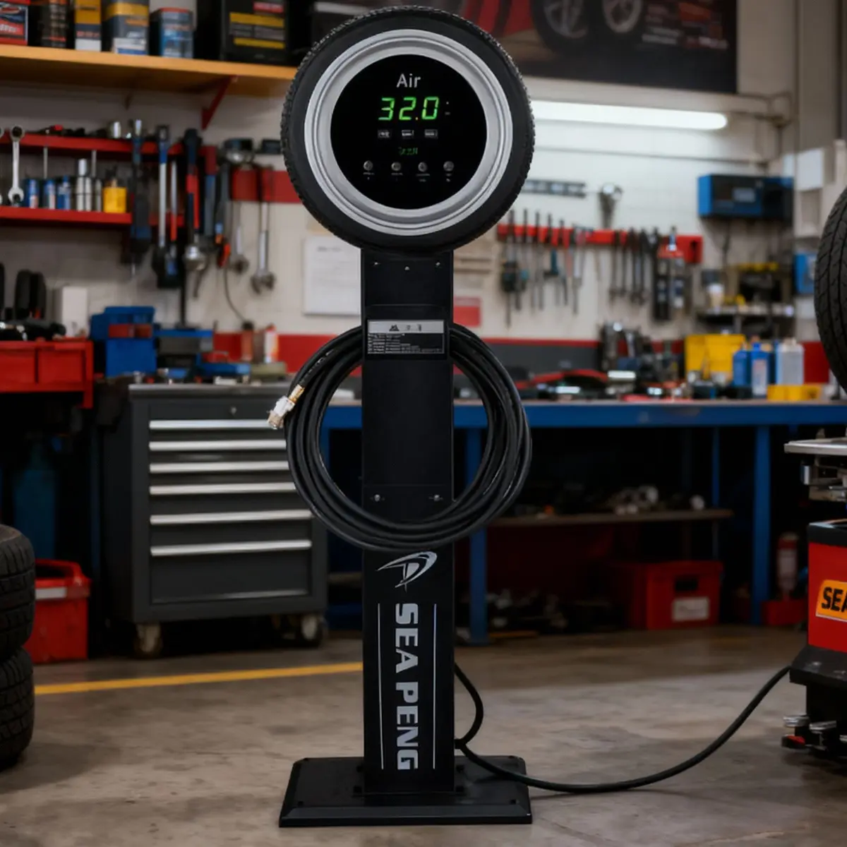 SEAPENG DP-Q02L Professional Vertical Tire Inflator