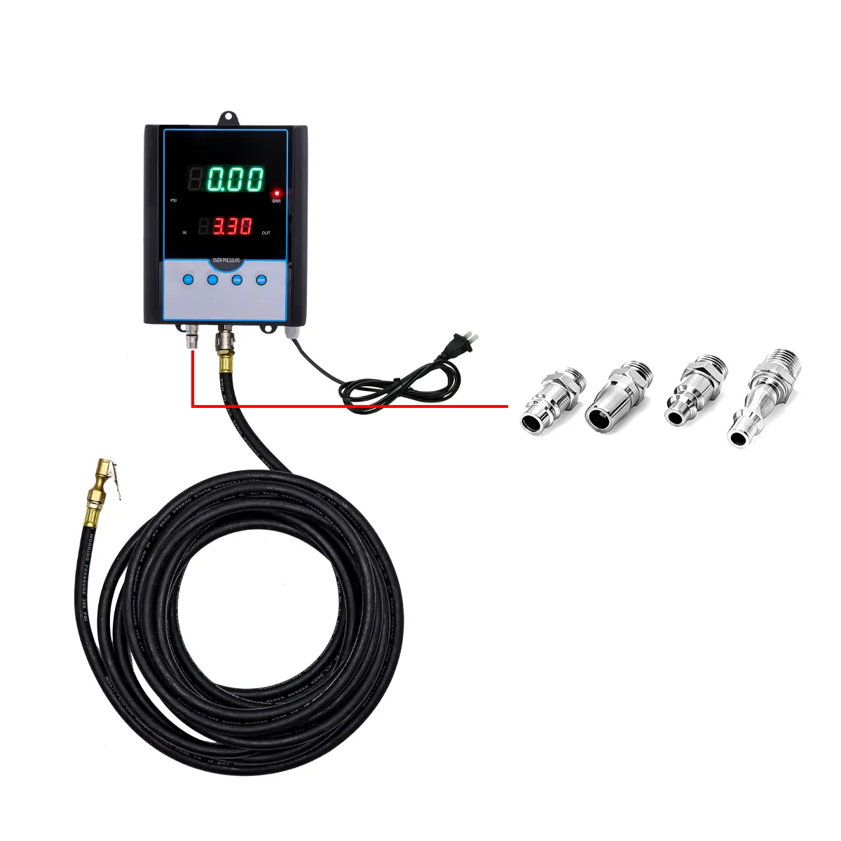 SEAPENG DP-Q03 Automatic Tire Inflator with LED Screen