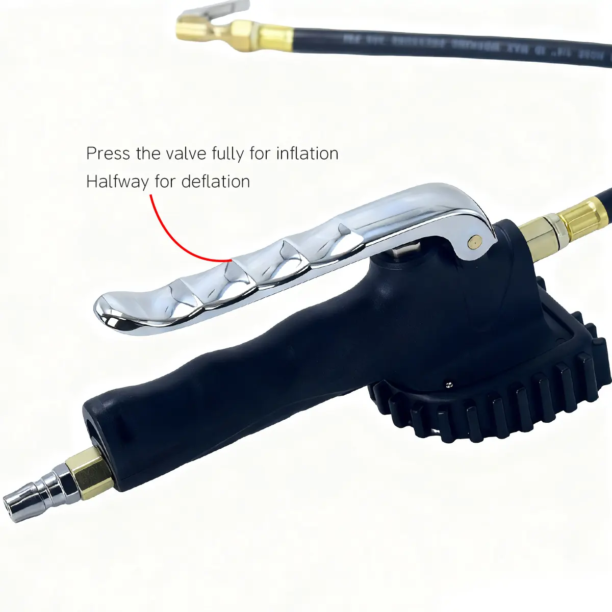 SEAPENG DP-808 Rechargeable LED Tire Inflator Gauge, 5-230 PSI