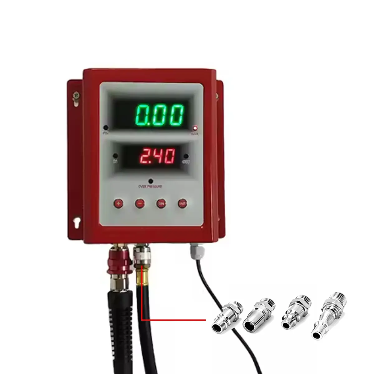 SEAPENG DP-Q05 Metal Wall-Mounted Automatic Tire Inflator, 5-110 PSI