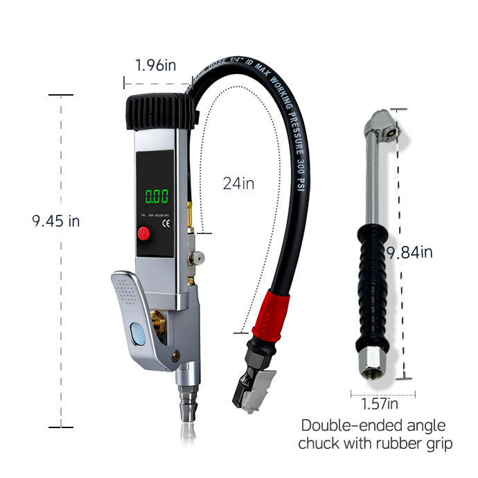SEAPENG DP-708E Digital Tire Pressure Gauge, 5-230 PSI